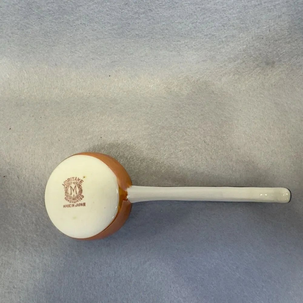 Vintage 1920s Noritake Art Deco Lusterware Mayonnaise Bowl Ladle Set
